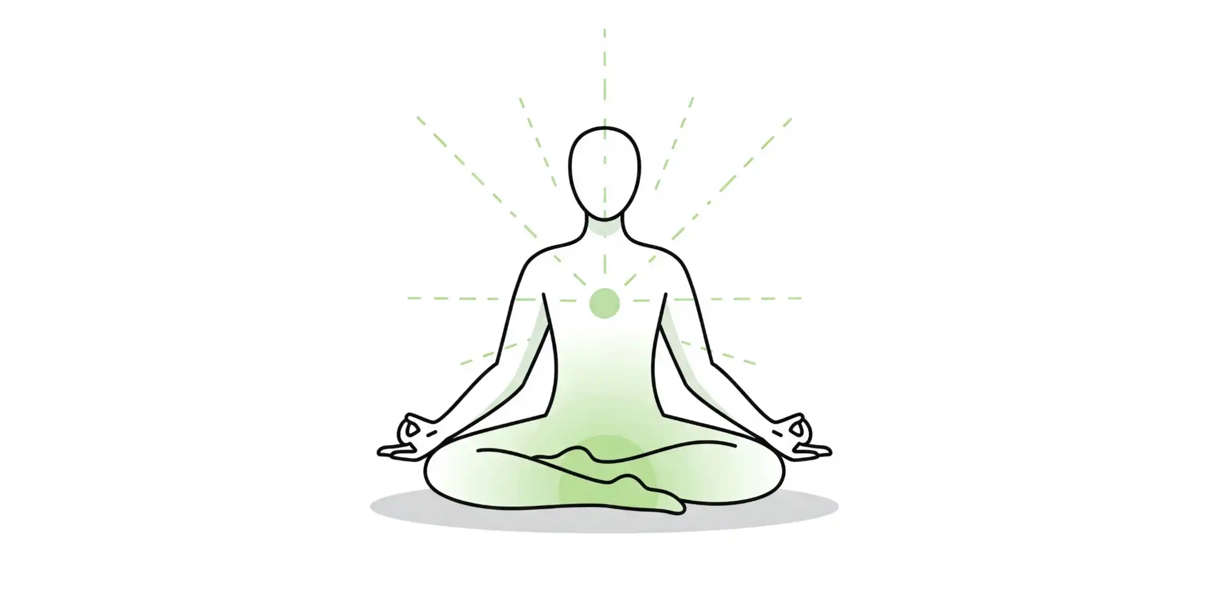 person sitting in mediating pose