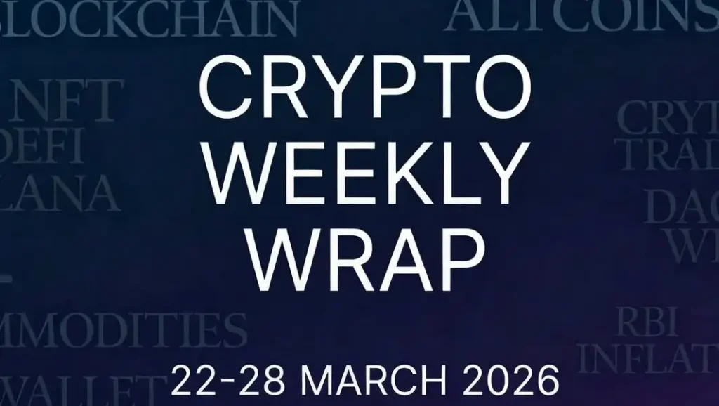 Crypto Weekly Wrap March 22 to 28 2026 Bitcoin price weekly chart