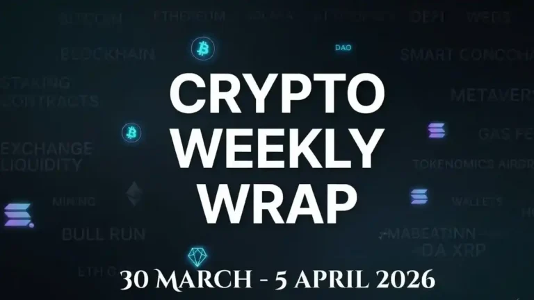 Crypto Weekly Wrap March 30 to April 5: Bitcoin Holds $67K as Iran War Drives Wild Swings